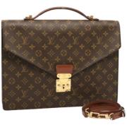 Louis Vuitton Vintage Pre-owned Canvas portfljer Brown, Dam