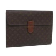 Louis Vuitton Vintage Pre-owned Canvas portfljer Brown, Dam