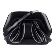 THEMOIRè Svart Vegan Stoff Clutch Handväska Black, Dam