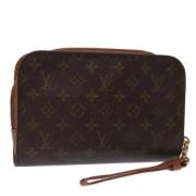 Louis Vuitton Vintage Pre-owned Canvas kuvertvskor Brown, Dam