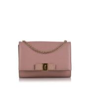 Salvatore Ferragamo Pre-owned Pre-owned Laeder axelremsvskor Pink, Dam