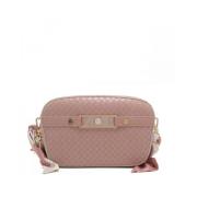 Pollini Elegant Crossbody Väska med Marmoreffekt Beige, Dam