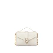 Pollini Python Print Mini Handväska Elfenben Beige, Dam