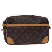 Louis Vuitton Vintage Pre-owned Canvas kuvertvskor Brown, Dam