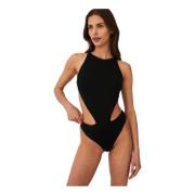 Undress Code Naked Instinct Bodysuit Black Black, Dam