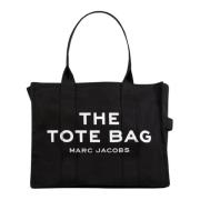 Marc Jacobs Svart canvas toteväska Black, Dam