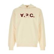 A.p.c. Ivory Bomullströja White, Herr