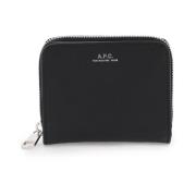 A.p.c. Emmanuelle Wallet med Graverat Logotyp Black, Herr