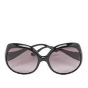 Fendi Vintage Pre-owned Acetat solglasgon Black, Dam