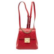 Gucci Vintage Pre-owned Laeder ryggsckar Red, Dam