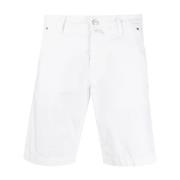 Jacob Cohën Vita Bermuda Shorts White, Herr