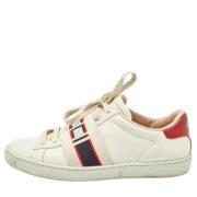 Gucci Vintage Pre-owned Laeder sneakers White, Dam