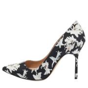 Manolo Blahnik Pre-owned Pre-owned Satin klackskor Black, Dam