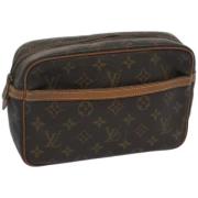 Louis Vuitton Vintage Pre-owned Canvas kuvertvskor Brown, Dam