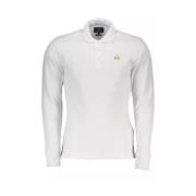 La Martina Elegant Slim Fit Långärmad Polo White, Herr