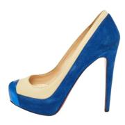 Christian Louboutin Pre-owned Pre-owned Laeder klackskor Blue, Dam