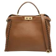 Fendi Vintage Pre-owned Laeder handvskor Brown, Dam