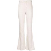 Genny Wide Trousers Beige, Dam