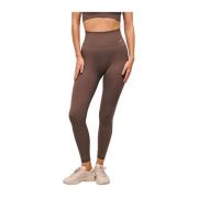 Aim'n Macchiato Ribbed Seamless Tights Brown, Dam