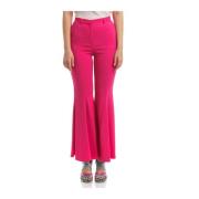 Simona Corsellini Leather Trousers Pink, Dam