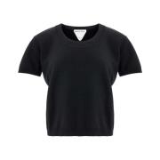 Bottega Veneta Svarta Kasmir-Topp & T-shirt Black, Dam