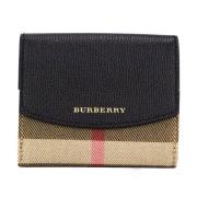 Burberry Svart Luna House Check Pouch Plnbok Multicolor, Dam