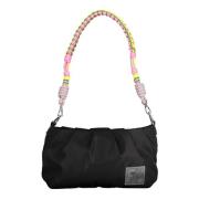 Desigual Elegant Svart Handväska med Kontrastdetaljer Black, Dam