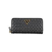 Guess Elegant svart plnbok med flera fack Black, Dam