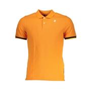 K-Way Orange Polo med Kontrastdetaljer Orange, Herr