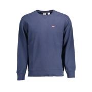 Levi's Stiligt blått bomulls-sweatshirt för män Blue, Herr