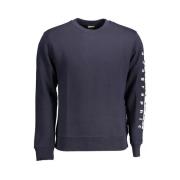 Napapijri Bl Logo Sweatshirt Stiligt Komfort Blue, Herr