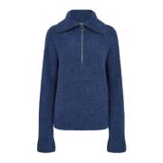 MOS Mosh Highneck Knit Strik Set Sail Blue, Dam