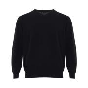 Colombo Svart Cashmere Tröja Black, Herr