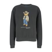 Polo Ralph Lauren Grå Tröja med Polo Bear Design Gray, Dam