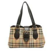 Burberry Vintage Pre-owned Laeder totevskor Beige, Dam