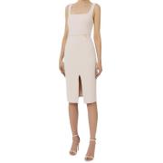 Elisabetta Franchi Stiliga Klänningar Kollektion Beige, Dam