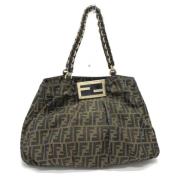 Fendi Vintage Pre-owned Canvas fendi-vskor Brown, Dam