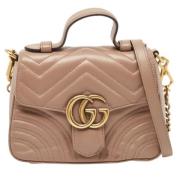 Gucci Vintage Pre-owned Laeder handvskor Beige, Dam