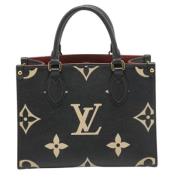 Louis Vuitton Vintage Pre-owned Laeder totevskor Black, Dam