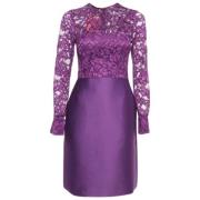 Carolina Herrera Pre-owned Pre-owned Spets klnningar Purple, Dam