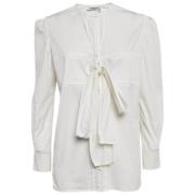 Yves Saint Laurent Vintage Pre-owned Tyg toppar White, Dam