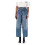 Anine Bing Blå Wide-Leg Jeans Blue, Dam