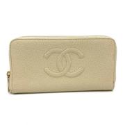 Chanel Vintage Pre-owned Laeder plnbcker Beige, Dam