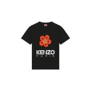 Kenzo Boke Flower Placed T-shirt Svart Black, Dam