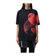 Alexander McQueen Casual Dam T-shirt Black, Dam