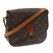 Louis Vuitton Vintage Pre-owned Canvas axelremsvskor Brown, Dam