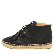 Chanel Vintage Pre-owned Canvas sneakers Black, Dam