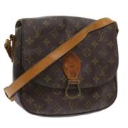 Louis Vuitton Vintage Pre-owned Canvas axelremsvskor Brown, Dam