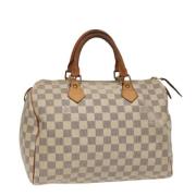 Louis Vuitton Vintage Pre-owned Canvas handvskor White, Dam