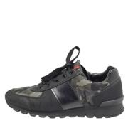 Prada Vintage Pre-owned Canvas sneakers Black, Herr